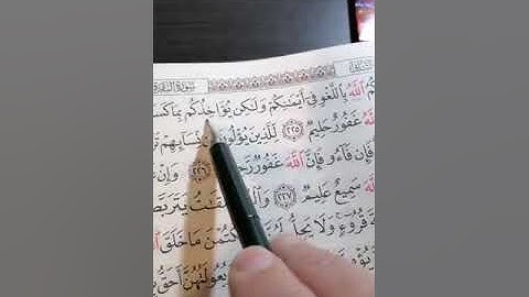 قراءة من سورة البقرة من الآية 225 إلى الآية 230