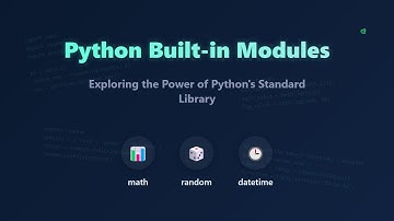 🐍 Python Built-in Modules: Unleash the Power of the Standard Library!