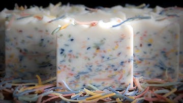 Confetti Soap Making using Soap Scraps