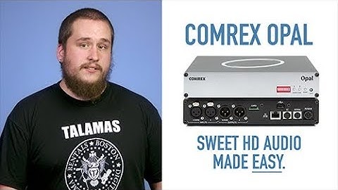 Sweet HD Audio Over IP with the Comrex Opal