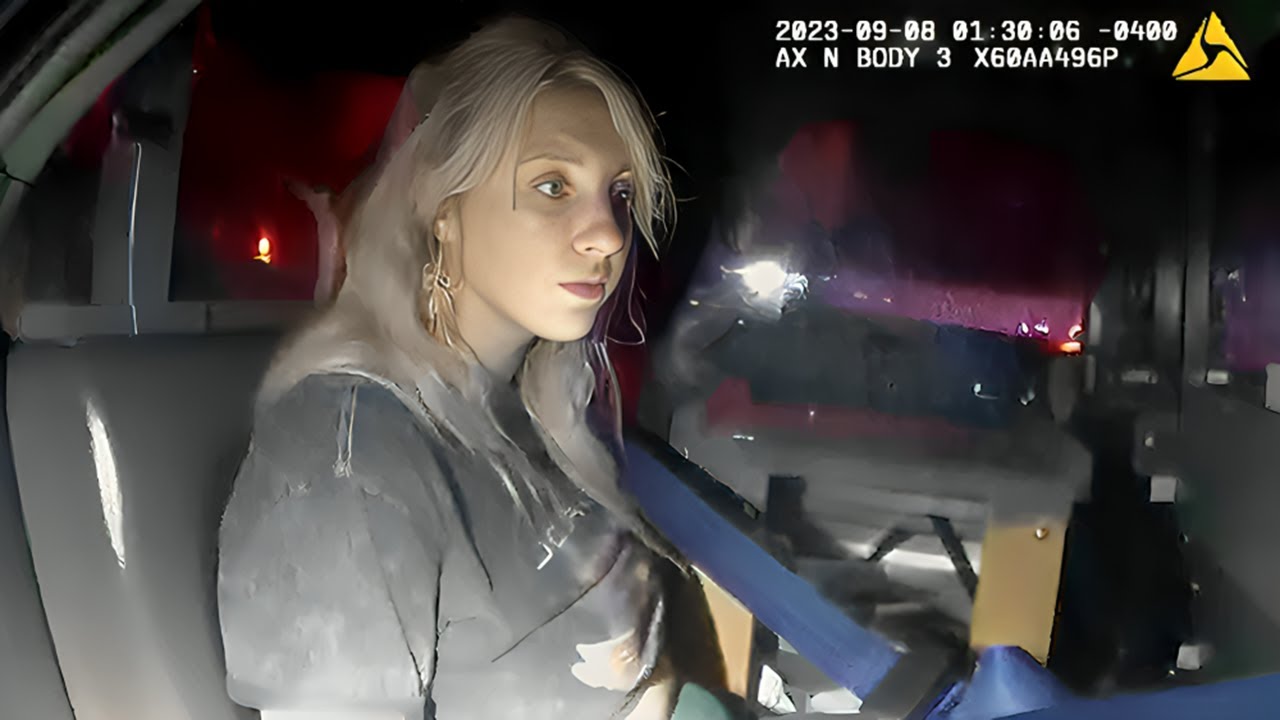 Deranged Mother Speeds Off From Police During Traffic Stop