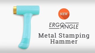 Brass Head Ergo-Angle™ Metal Stamping Hammer (1 Pound), Great for Stamping  Jewelry, Leather & Wood