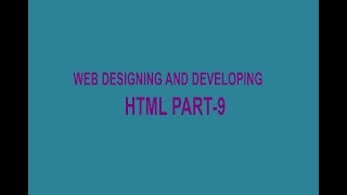 HTML Part-9 in Bangla