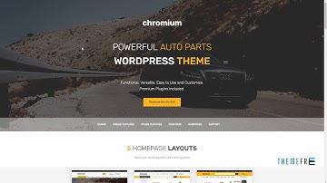 Chromium - Auto Parts Shop WordPress WooCommerce Theme