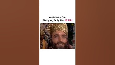 Students after studying only for 10 Minutes
