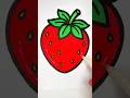 Relaxing Art Therapy: Big Strawberry 🍓✨ #asmr #drawing #arttherapy #coloring #relaxing #satisfying