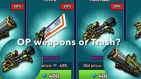 Pixel Gun 3d New Trader Van! OP weapons or Trash?