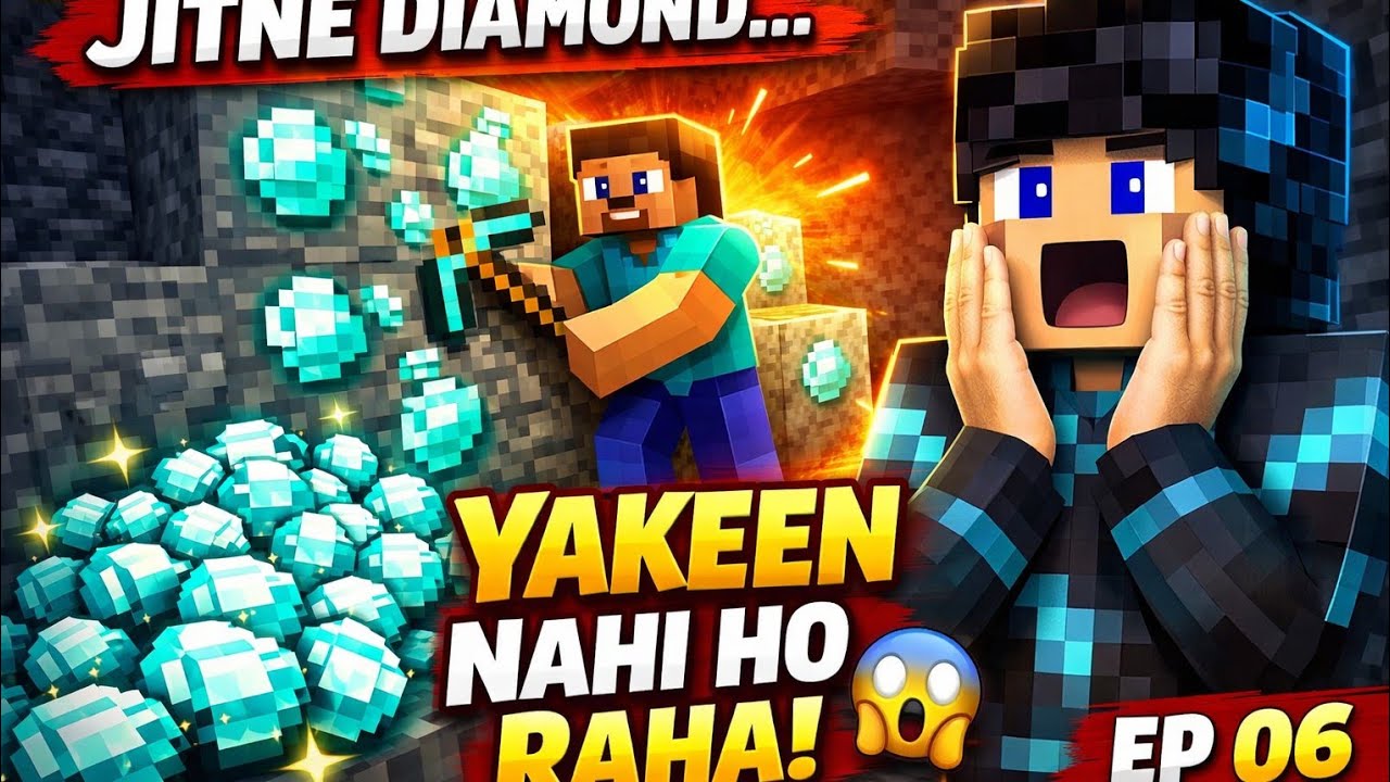 I FOUND BIG CAVE IN MINECRAFT AND MINE MANY DIAMONDS || and  fight with mobs Aditya mfdg😱🤯