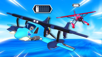 SEA-PLANE Dogfight But We Have To Land To RELOAD!