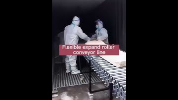 Flexible motorized roller conveyor,Flexible expanded roller conveyor for loading and unloading