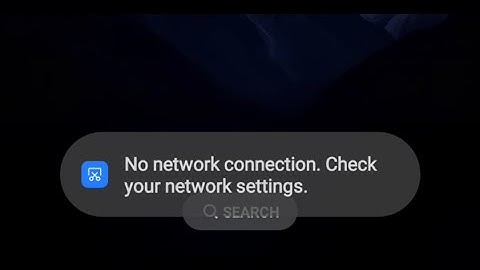 How solve screen translate "No network connection. Check your network settings." problem