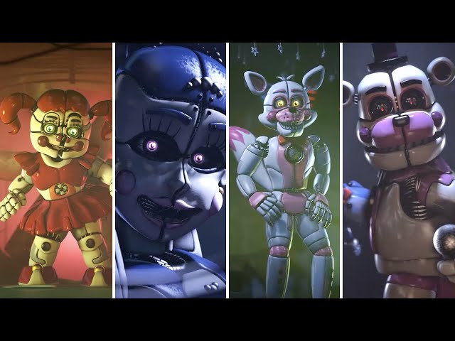 FNAF Sister Location Voice Lines animated class=