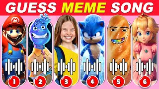 Guess The Meme & Who's Singing | Salish Matter, Mario, Gedagedi, Wade, Sonic, Princess Peach