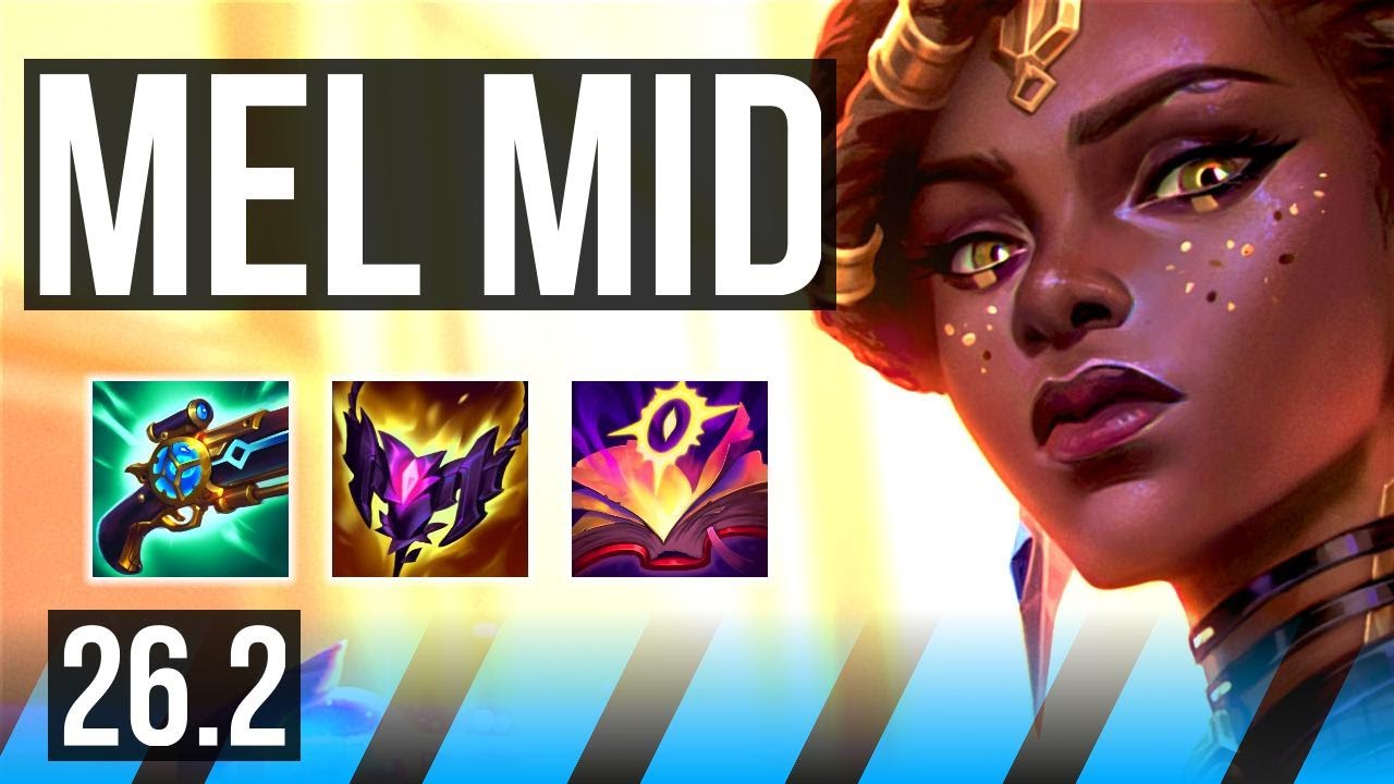 MEL vs AKSHAN (MID) | Perfect KDA: 22/0/6 | KR Challenger | 26.2