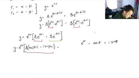 Solving ODE with Auxiliary Equation - Complex Solutions