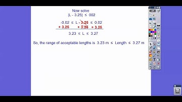 Applications with Absolute Value Inequalities - Mod 2.3 (Pt3)