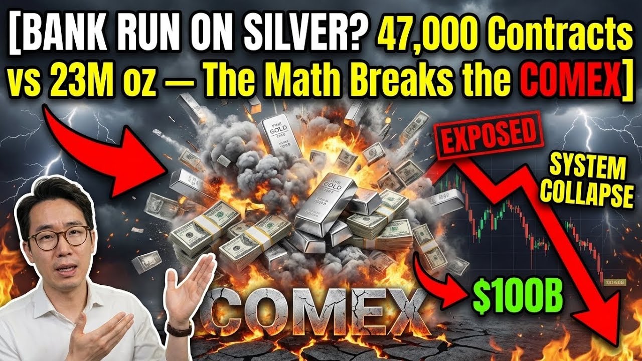 BANK RUN ON SILVER? 47,000 Contracts vs 23M oz — The Math Breaks the COMEX