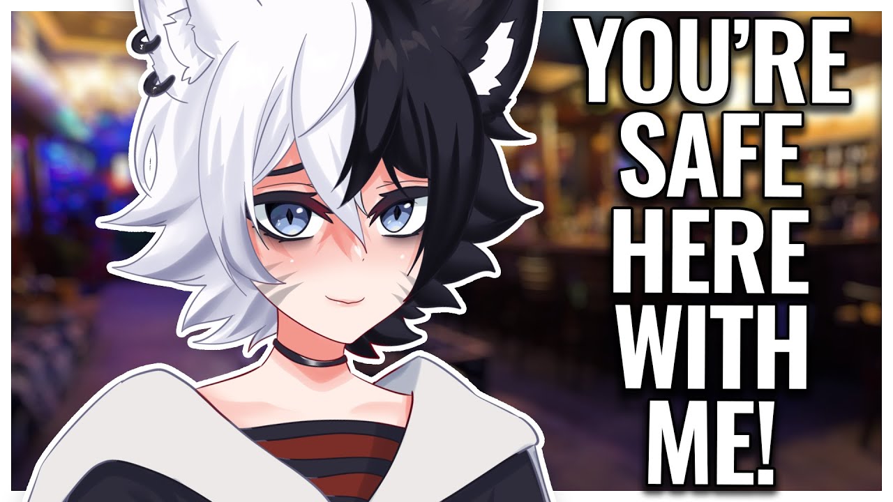 ASMR Roleplay | Goth Femboy Comforts You At A Party 🖤 Whispered Affirmations & Headpats