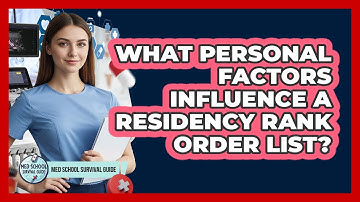 What Personal Factors Influence A Residency Rank Order List?