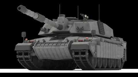 3D Model Challenger II British Main Battle Tank at 3DExport.com