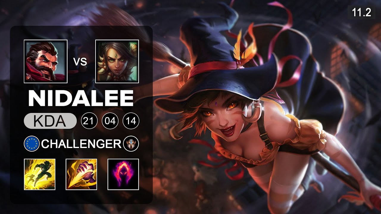 Nidalee Jungle vs Graves - EUW Challenger Patch 11.2