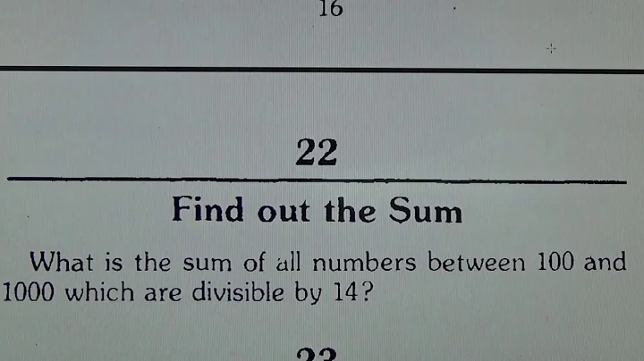 Find out the Sum - Maths Puzzle! #72