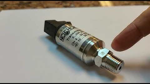 Noshok 100 series pressure transducer