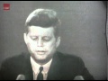 John Fitzgerald Kennedy Speaking to America during the Cuban Missile Crisis