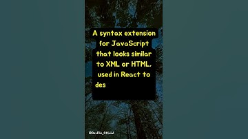 What is JSX ? #shorts #javascript #react
