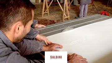 Cut Corian countertop