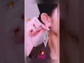 Silver Earrings Studded With Luminous Lobes Shorts Silver Earrings Studded With Luminous Lobes Shorts