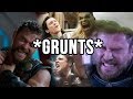 thor ragnarok but it&#39;s just the grunts and yelling