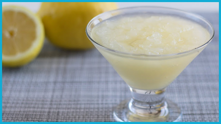 GRANITA AL LIMONE Ricetta con e senza Gelatiera