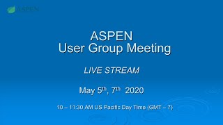 May 2020 ASPEN User Group Meeting - Session 1 screenshot 2