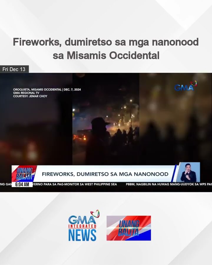 Fireworks, dumiretso sa mga nanonood sa Misamis Occidental | Unang Balita