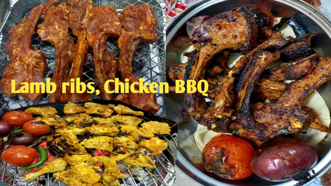 Arabic Lamb Ribs And Chicken Bbq Recipe How To Grill Lamb Ribs And Chicken Arabic Style Youtube