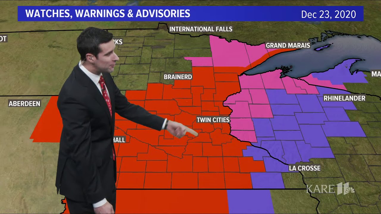 Winter storm update 9 p.m., Dec. 23 - YouTube