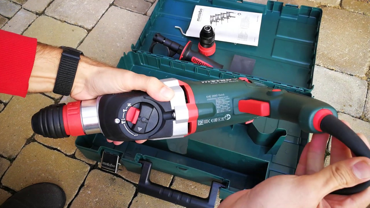 unboxing combination hammer Metabo KHE 