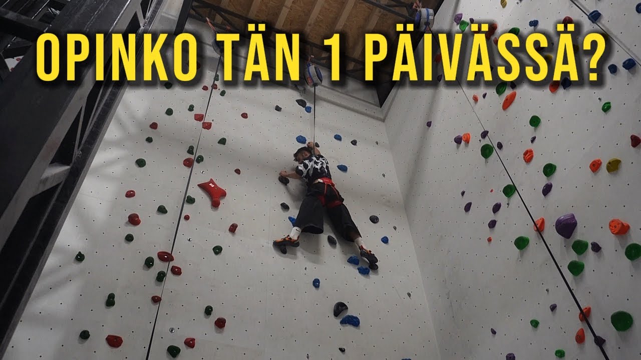 Yritin oppia kiipeilyä 1 päivässä ONNISTUINKO?