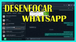 Como DESENFOCAR Conversaciones, fotos, Contactos en WatsApp Web screenshot 5