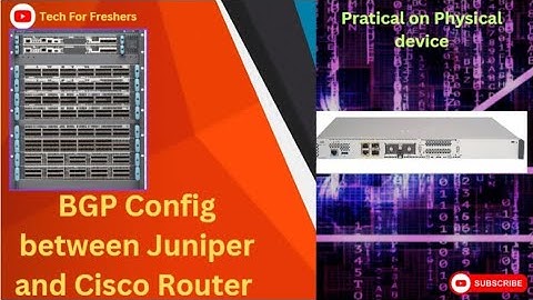 How To configure BGP between Juniper SRX320 and Cisco 800 Router | BGP Configure in Juniper