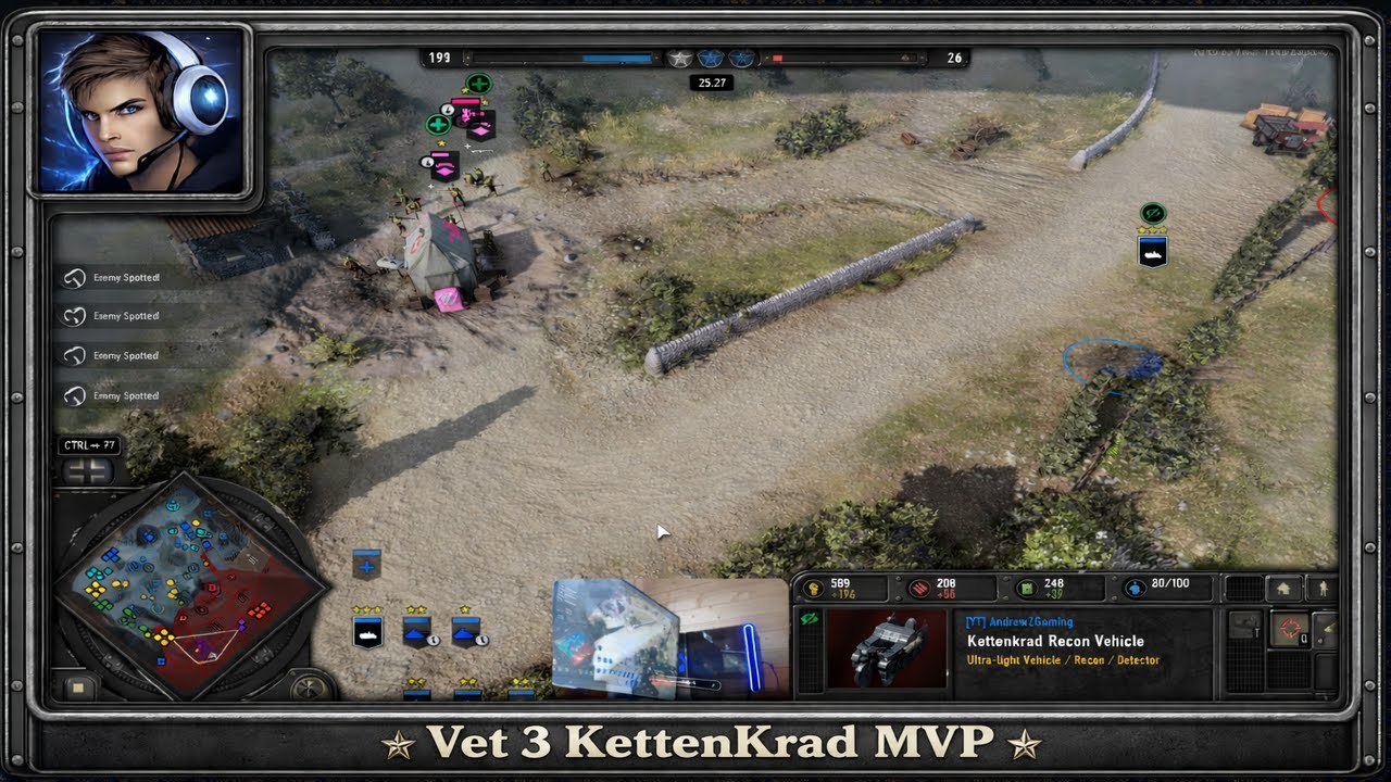 CoH3 - Vet 3 KettenKrad MVP! | 4 vs 4 | Mignano Gap