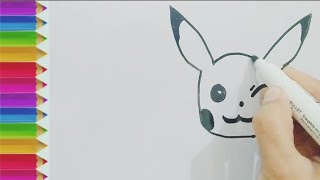 how to draw pikachu easy step by step |pikachu drawing for kids 😍 screenshot 5