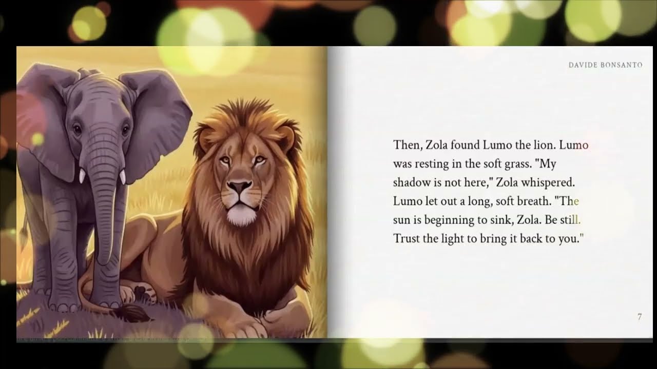 Elephant Who Lost His Shadow Storybook #disney #cartoon #sleepykids #kidsadventure  #elephant