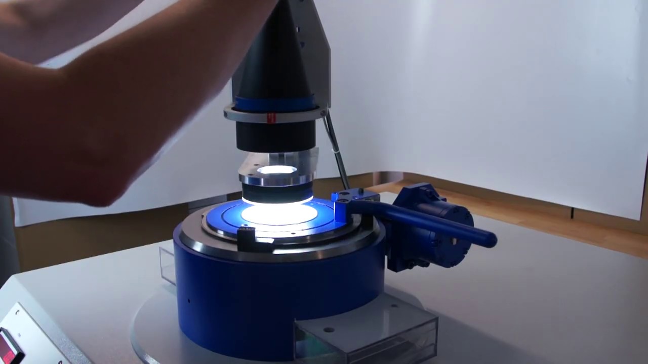 Erichsen hole expansion test machine Stemmer Imaging YouTube