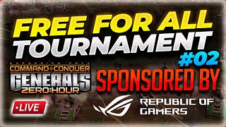 LIVE | ASUS ROG sponsors PRO Free For All | Command & Conquer Generals Zero Hour screenshot 5