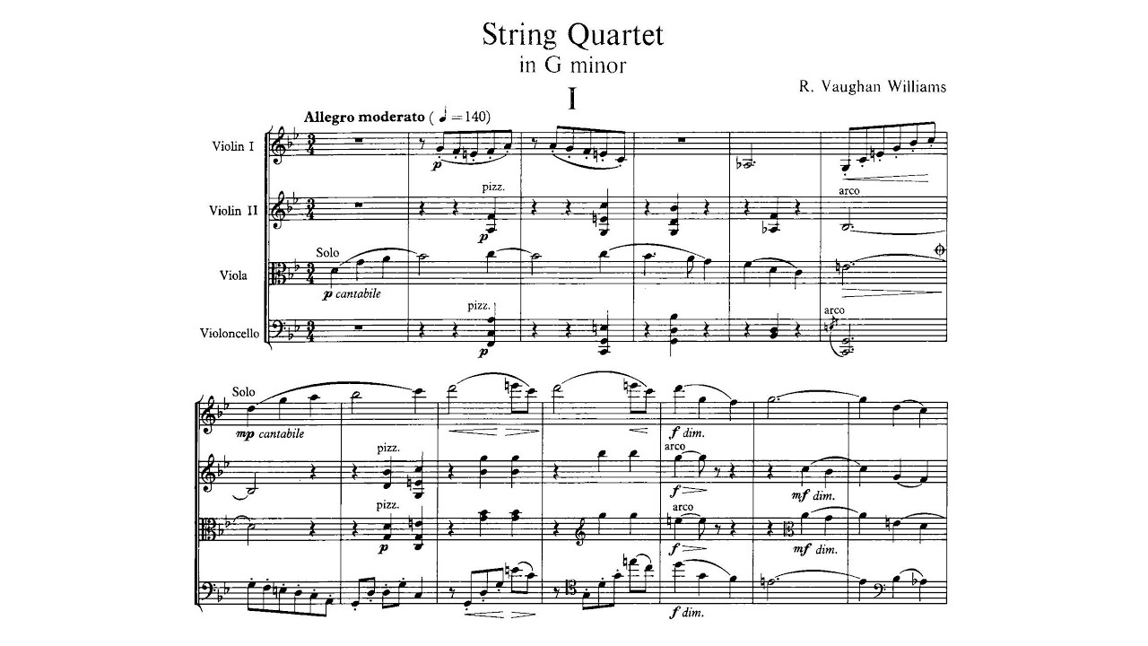 Ralph Vaughan Williams - String Quartet No. 1 in G Minor