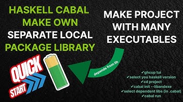 Haskell Cabal quick start #2  make lib + many executables in one project