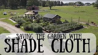 Building a Shade Cloth Structure in the Garden | Work VLOG