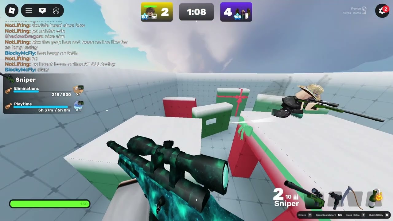 2 Sec Sniper Reaction Slowd Rivals